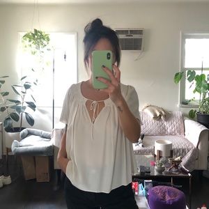 Wilfred Silk Poet Top Blouse